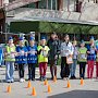 Сотрудники Госавтоинспекции Севастополя и педагоги комплекса «Лаборатория безопасности» организовали интерактивную площадку по изучению ПДД в детском парке