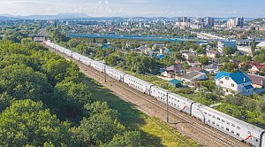 Время в пути поезда в Крым с двухэтажными вагонами сократили до 27 часов